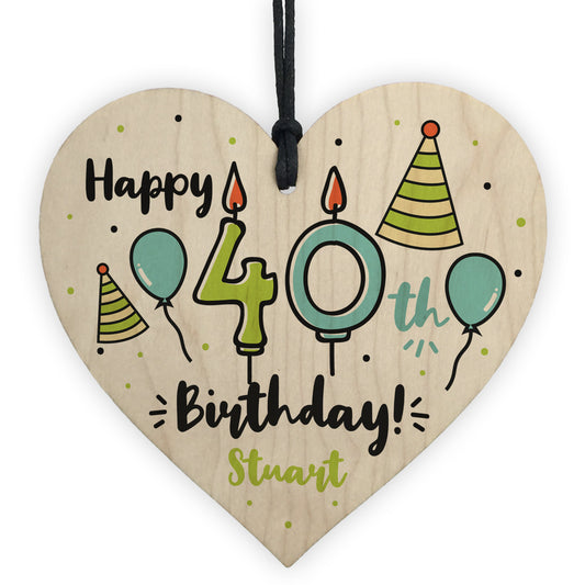 Quirky Personalised 40th Birthday Gift For Him Her Mum Dad