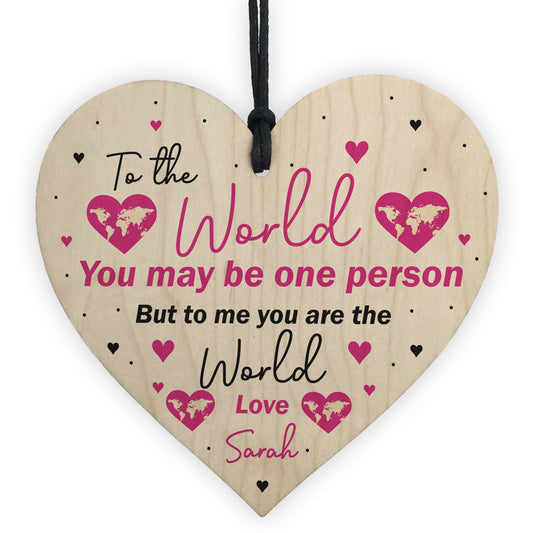 PERSONALISED Birthday Heart Plaque Gifts for Mummy Mum Nanny