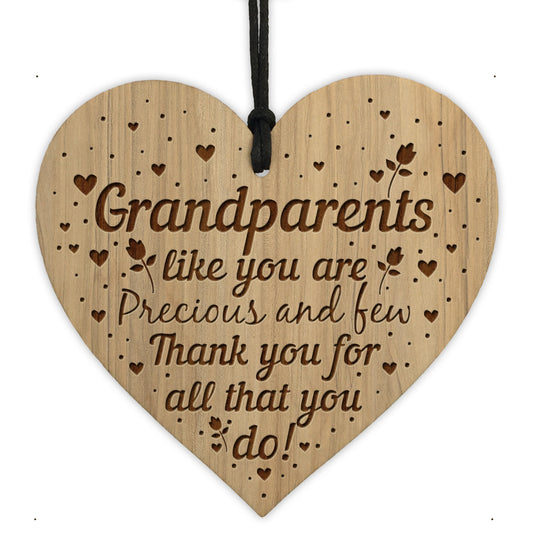 Gift For Grandparents Plaque Nan Gift Grandad Engraved Heart