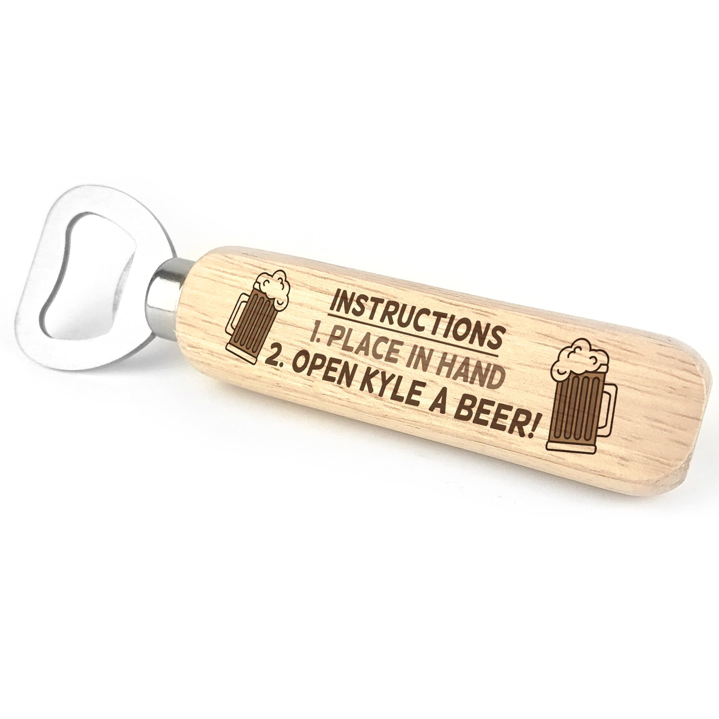 Personalised Bottle Opener Novelty Birthday Gift For Him Son