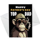 Top Dad Fathers Day Card Funny Novelty Joke Card For Dad