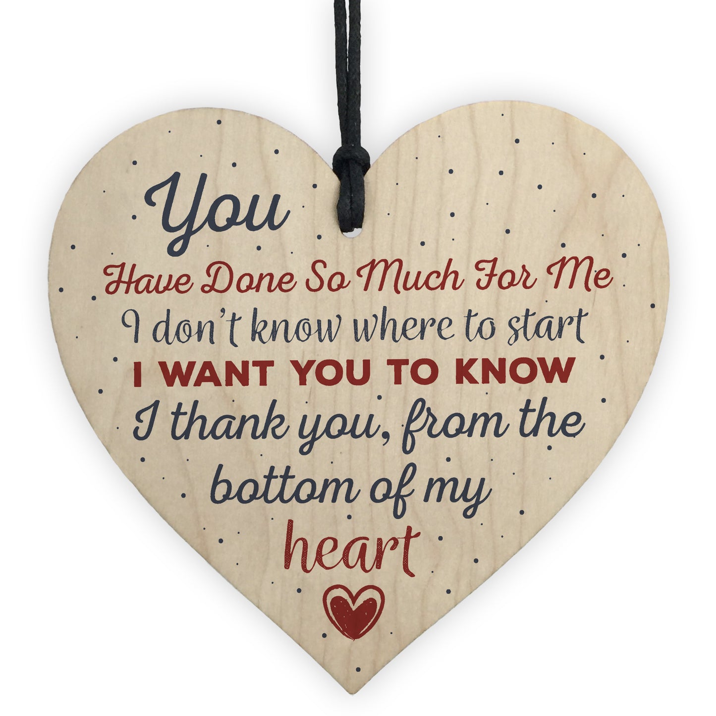 Handmade Wooden Heart Gift For Teacher Mentor Friend Gifts