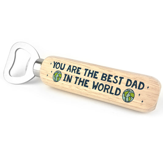 Fathers Day Gift For Dad From Daughter Son Wooden Bottle Opener