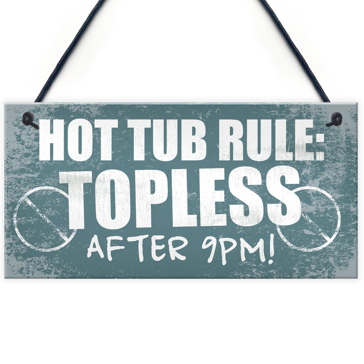 Hot Tub Rules Hanging Garden Shed Plaque Jacuzzi Pool Gift Sign