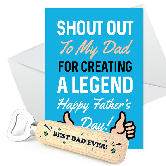 Fathers Day Gifts Funny Fathers Day Card BEST DAD EVER Gift