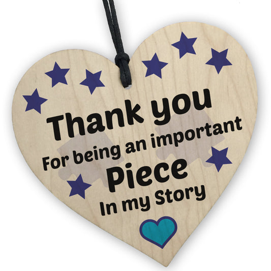 Gift For Teacher THANK YOU Gift Wooden Heart Leaving School