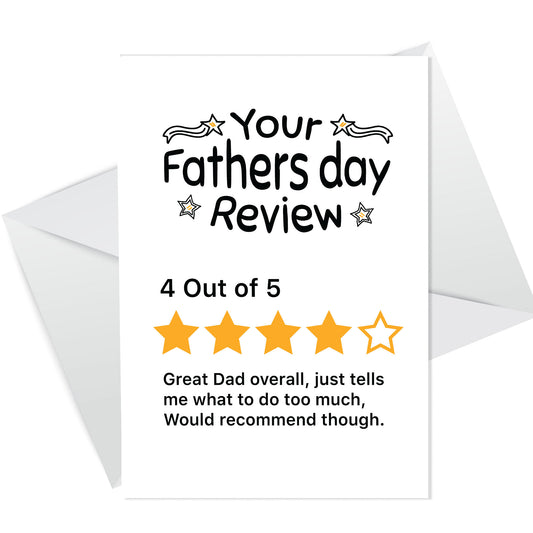 Dad Fathers Day Card Funny Fathers Day Card Review Card