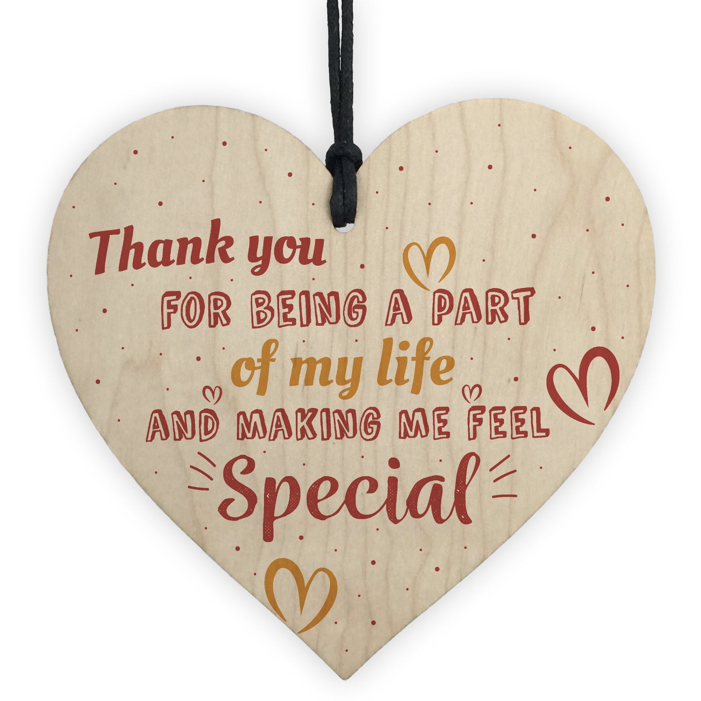 Thank You Colleague Teacher Friendship Gift Wooden Heart Plaque