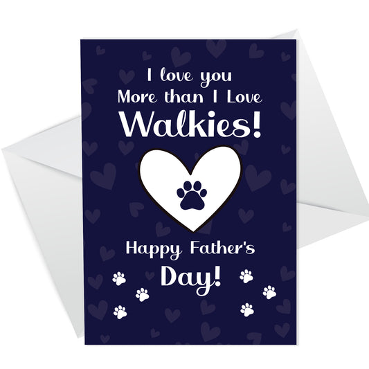 Funny Happy Fathers Day Card From The Dog For Dad Pet Design