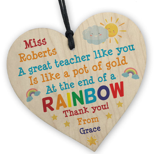 Personalised Cute Teacher Gift From Student Leaving School