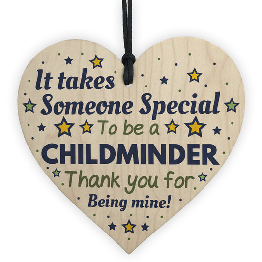 Childminder Gifts Thank You Wooden Heart Leaving School Nursery