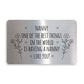 Special Gift For Nanny Birthday Mothers Day Metal Card Thank You