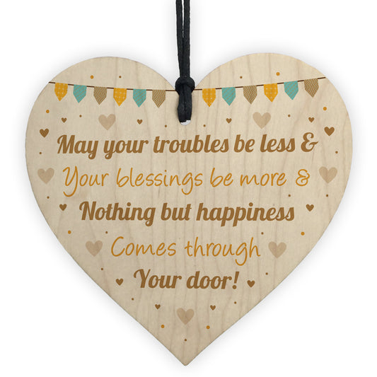 New Home Gift Plaque Troubles Be Less House Warming Gift