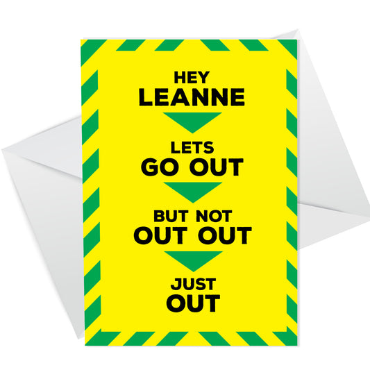 FUNNY Personalised Birthday Card For Him Her Lockdown Isolation