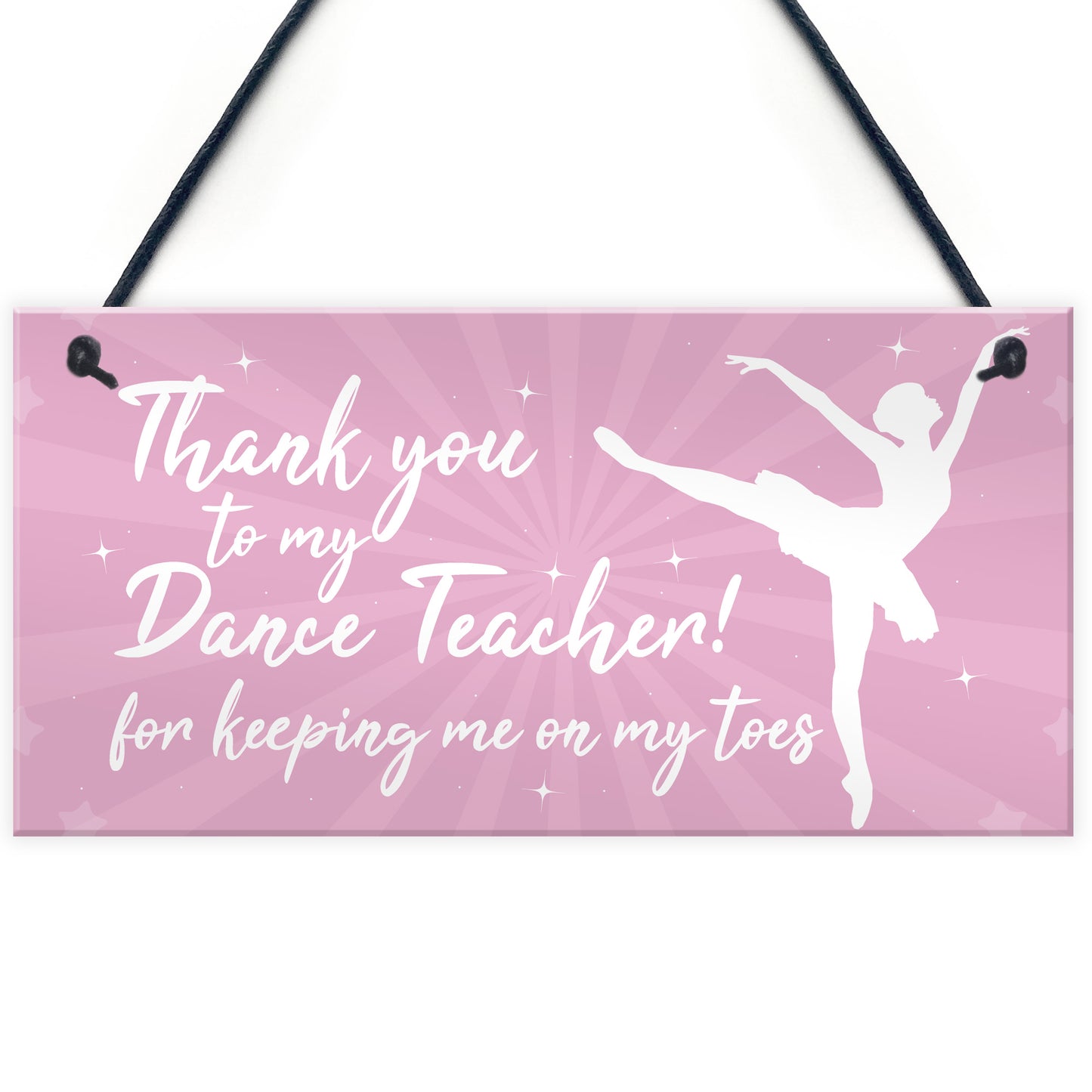 Thank You Dance Teacher Gift Hanging Plaque Goodbye Gift For Her