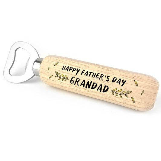 Grandad Wooden Bottle Opener Novelty Fathers Day Gift For Him