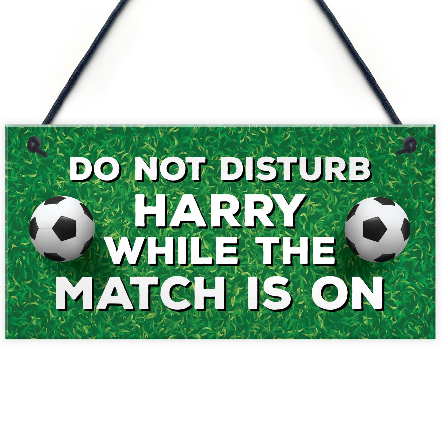 Football Sign For Bedroom Man Cave Door Wall Sign Personalised