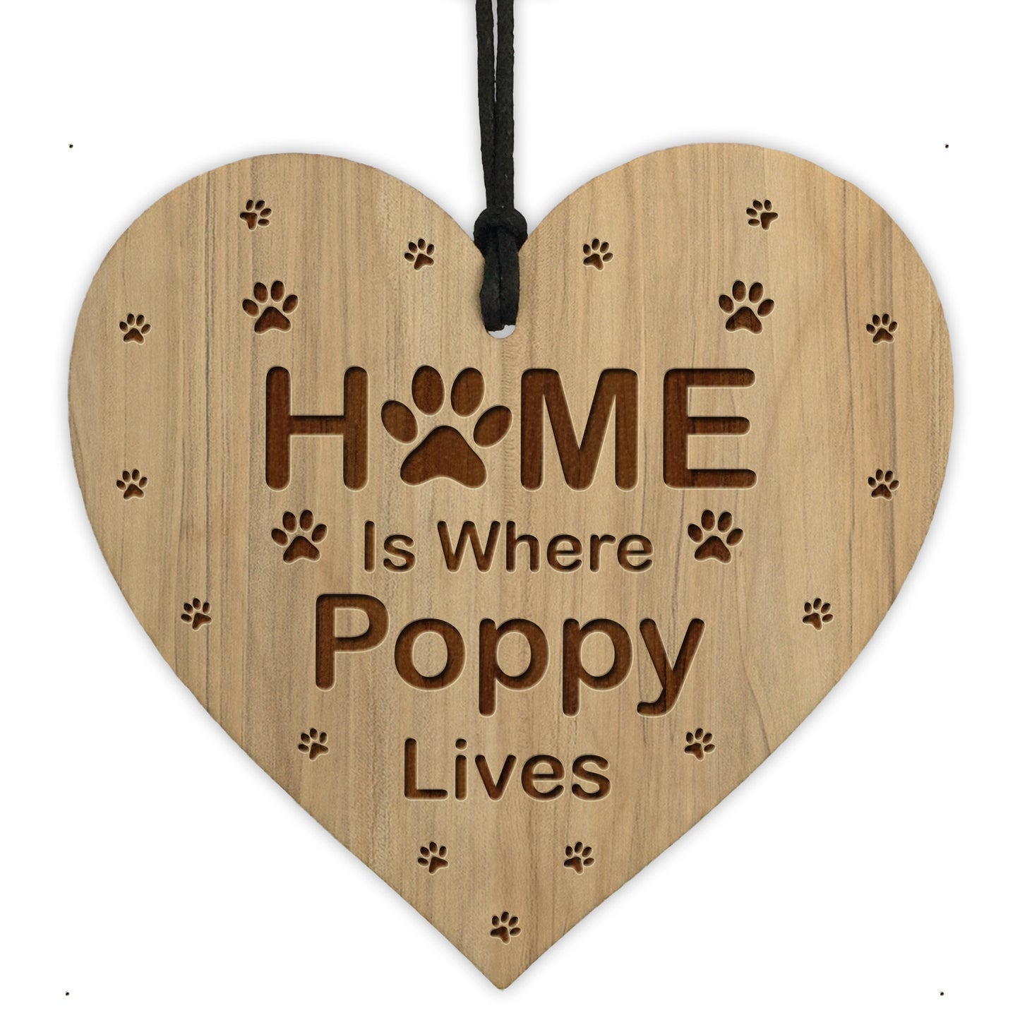 Home Is Where Plaque Personalised Dog Cat Gift Dog Cat Sign