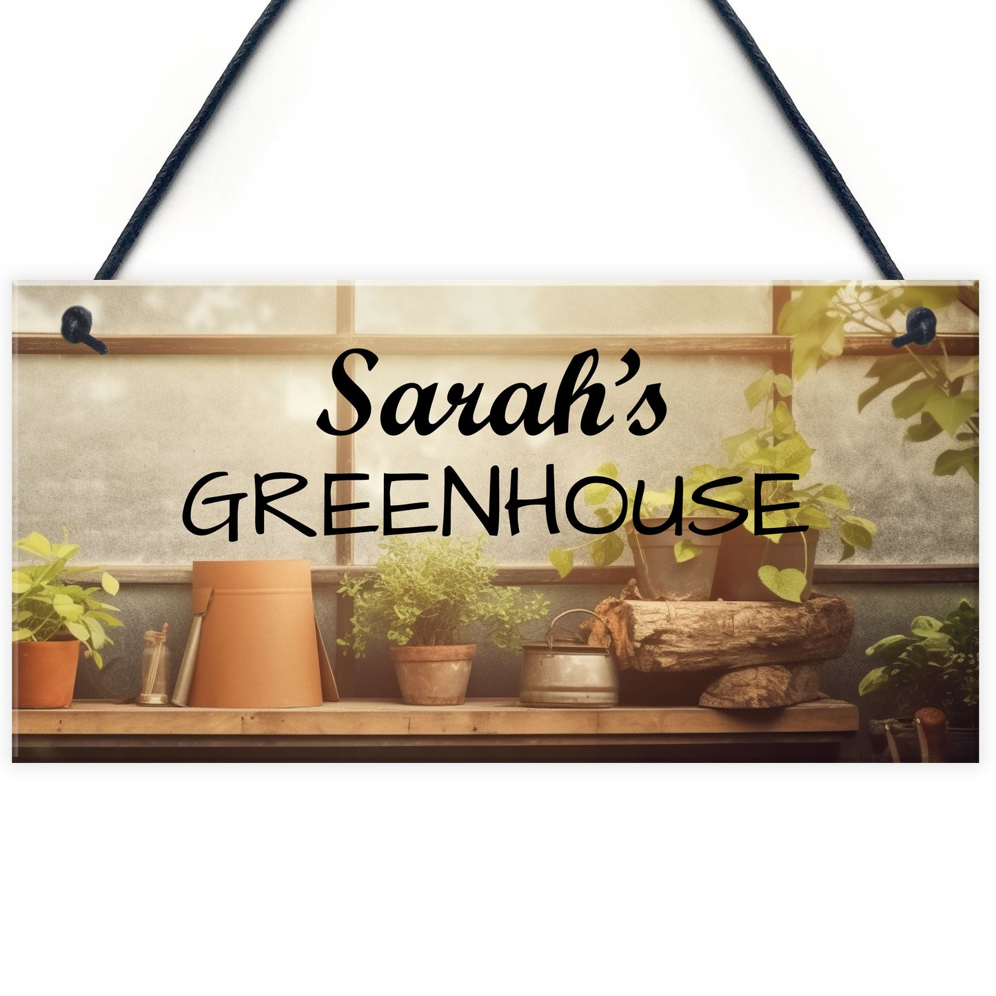 Greenhouse Sign Personalised Novelty Garden Shed Summerhouse