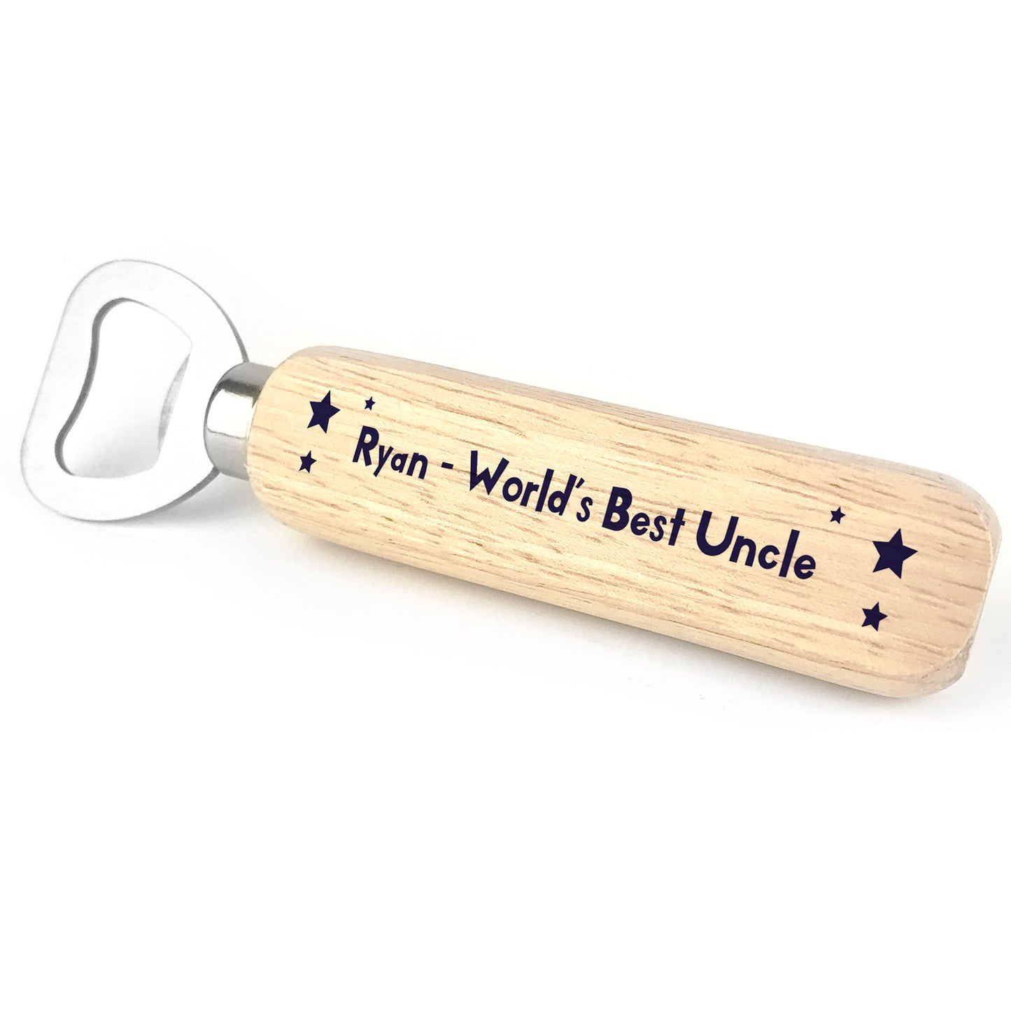 Personalised Gift For Uncle Wooden Bottle Opener Fathers Day