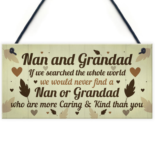 Gifts For Nan And Grandad Birthday Christmas Plaque Keepsakes