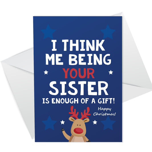 Funny Christmas Card For Brother From Sister Rude Card For Him