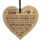 16th 18th 21st Birthday Gift For Son From Mum Dad Engraved Heart