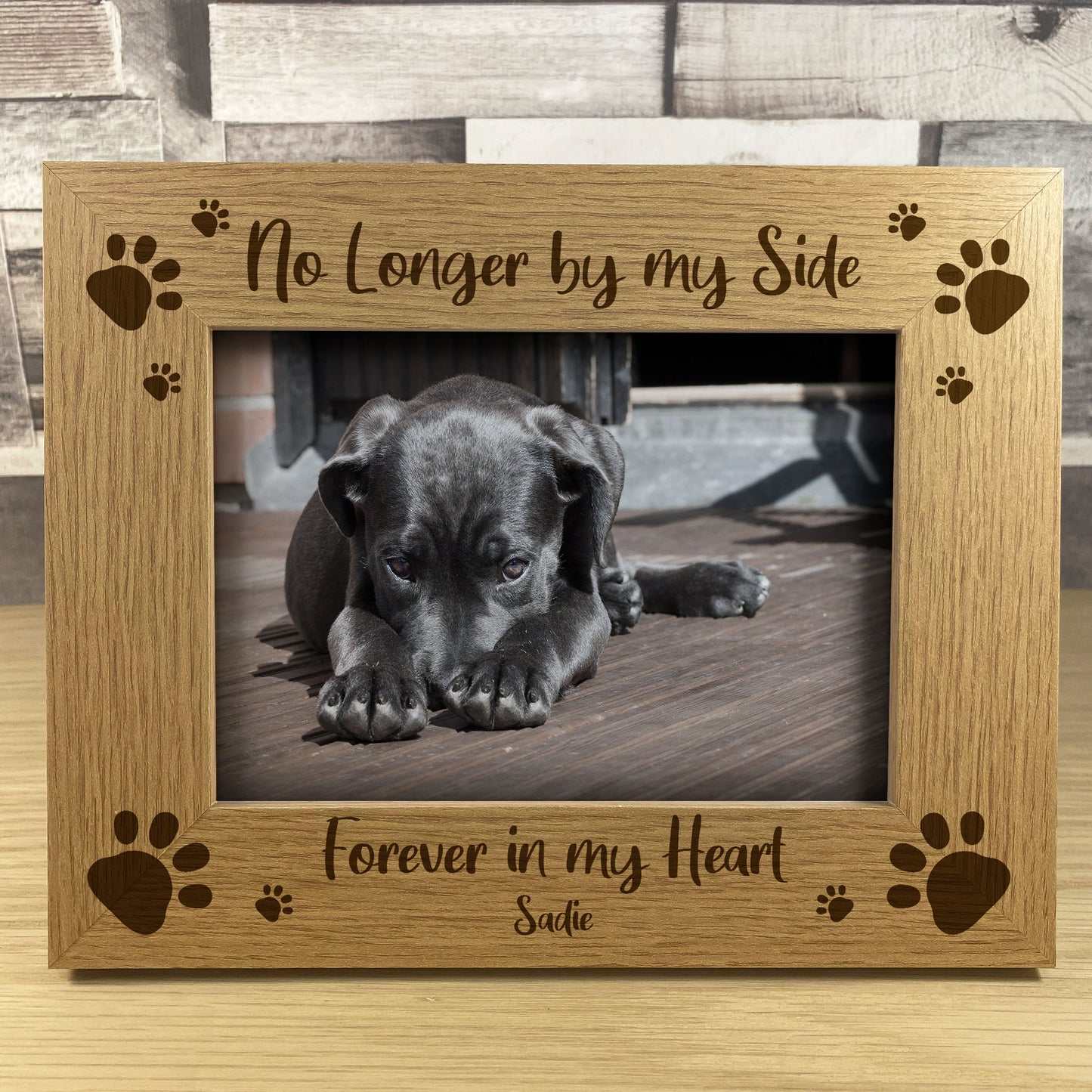 Memorial Gift For Pet PERSONALISED Photo Frame Dog Cat Family