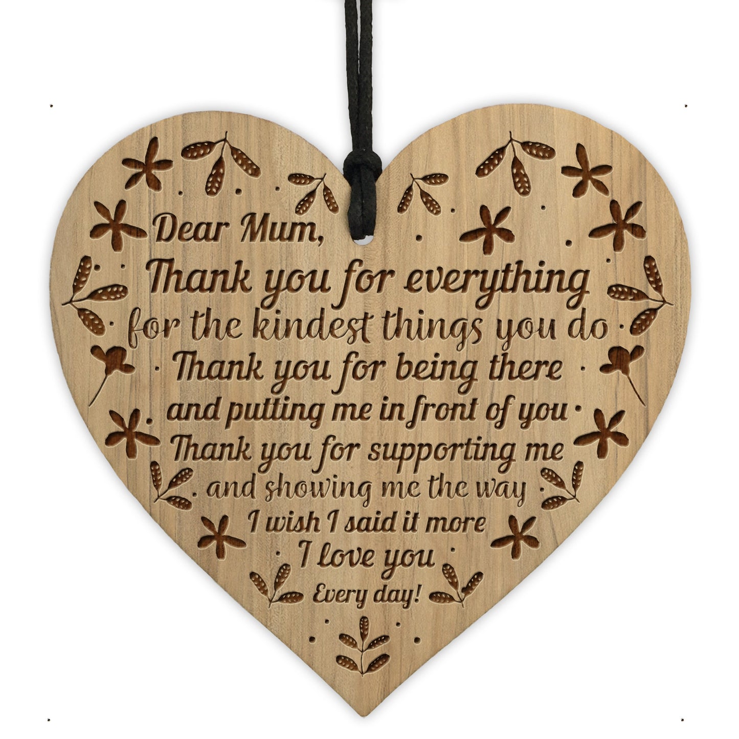 Mum Gifts For Birthday Christmas Engraved Heart Thank You Gifts