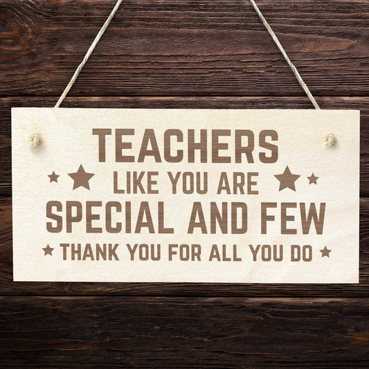 Teacher Gifts Engraved Wooden Plaque Thank You Gift For Teacher