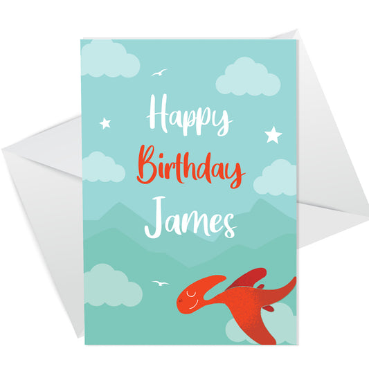 PERSONALISED Birthday Card For Son 1st 2nd 3rd 4th 5th Dinosaur