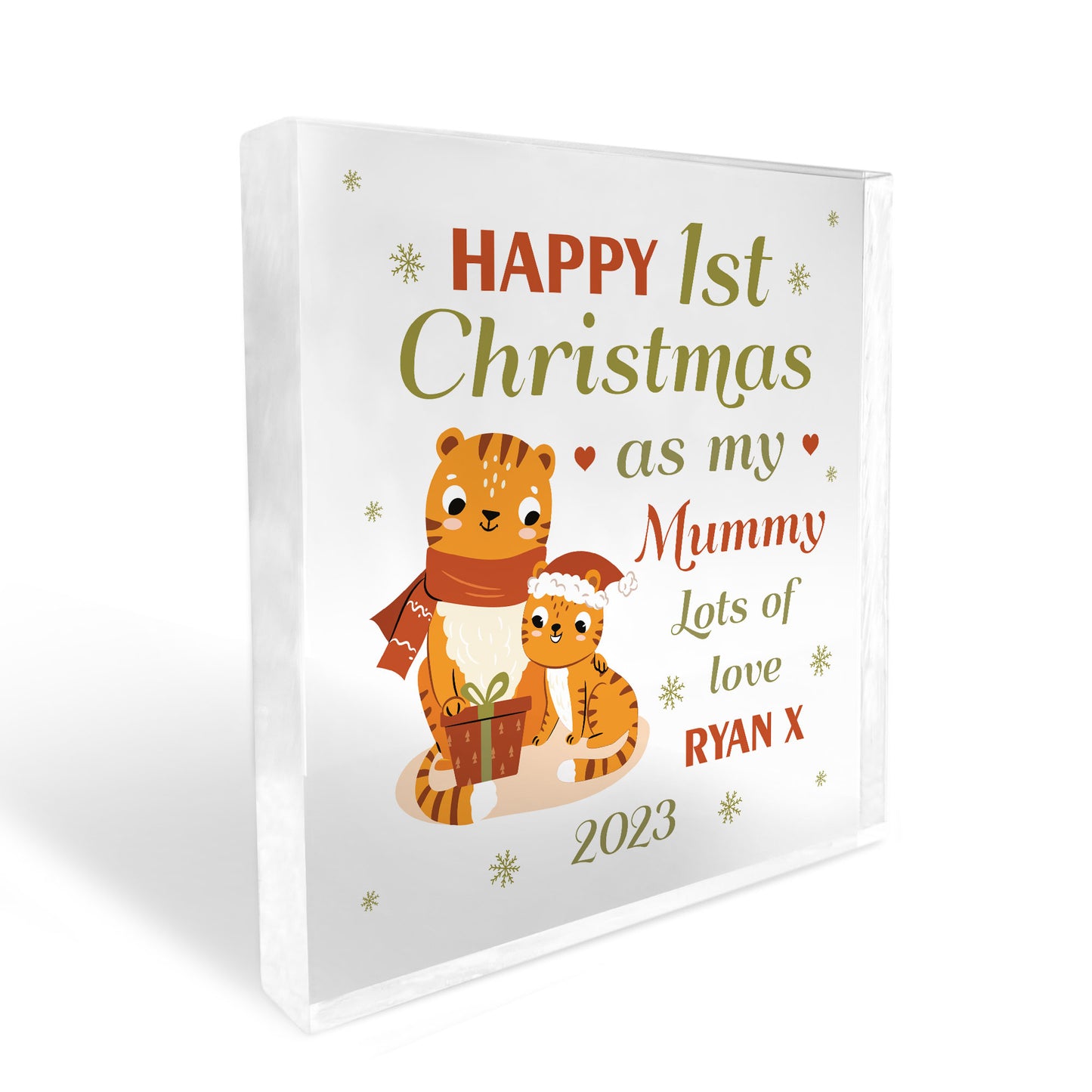 1st Christmas As My Mummy Gift Personalised Plaque Gift For Mum