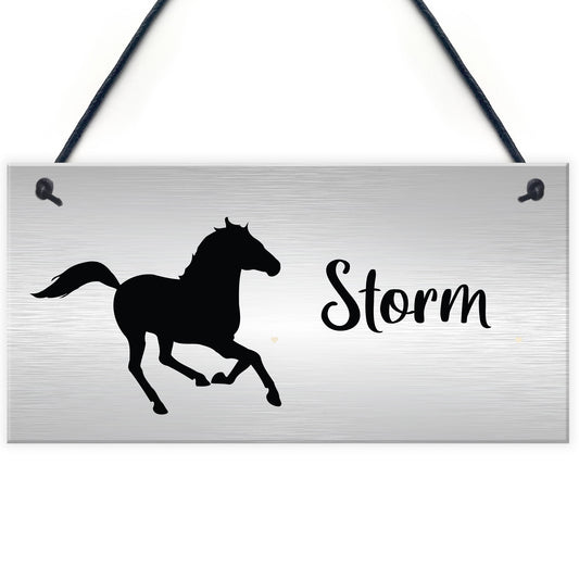 Personalised Stable Sign For Horse ANY NAME Horse Lover Gift