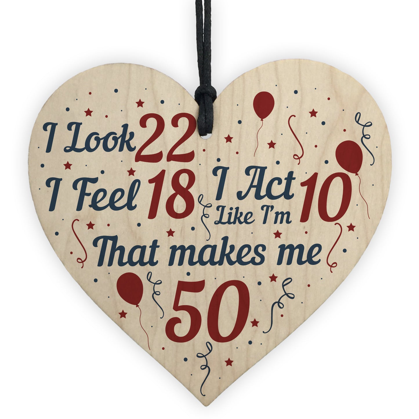 Funny 50th Birthday Gifts For Men Women 50th Decorations Heart