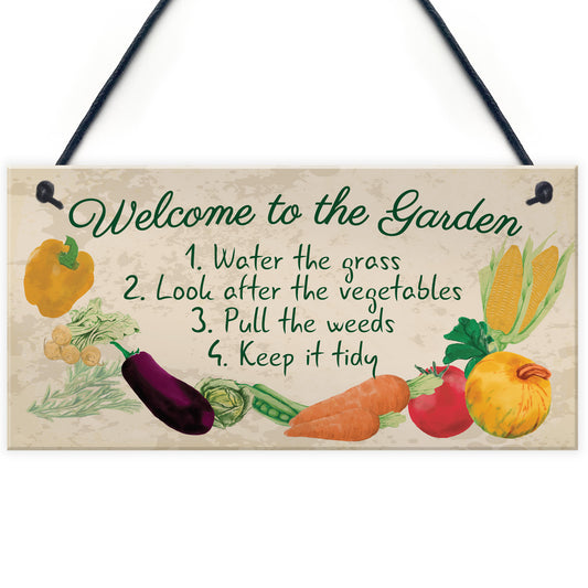 Garden Sign Welcome Plaque Shed Summer House Sign Nan Mum Gift