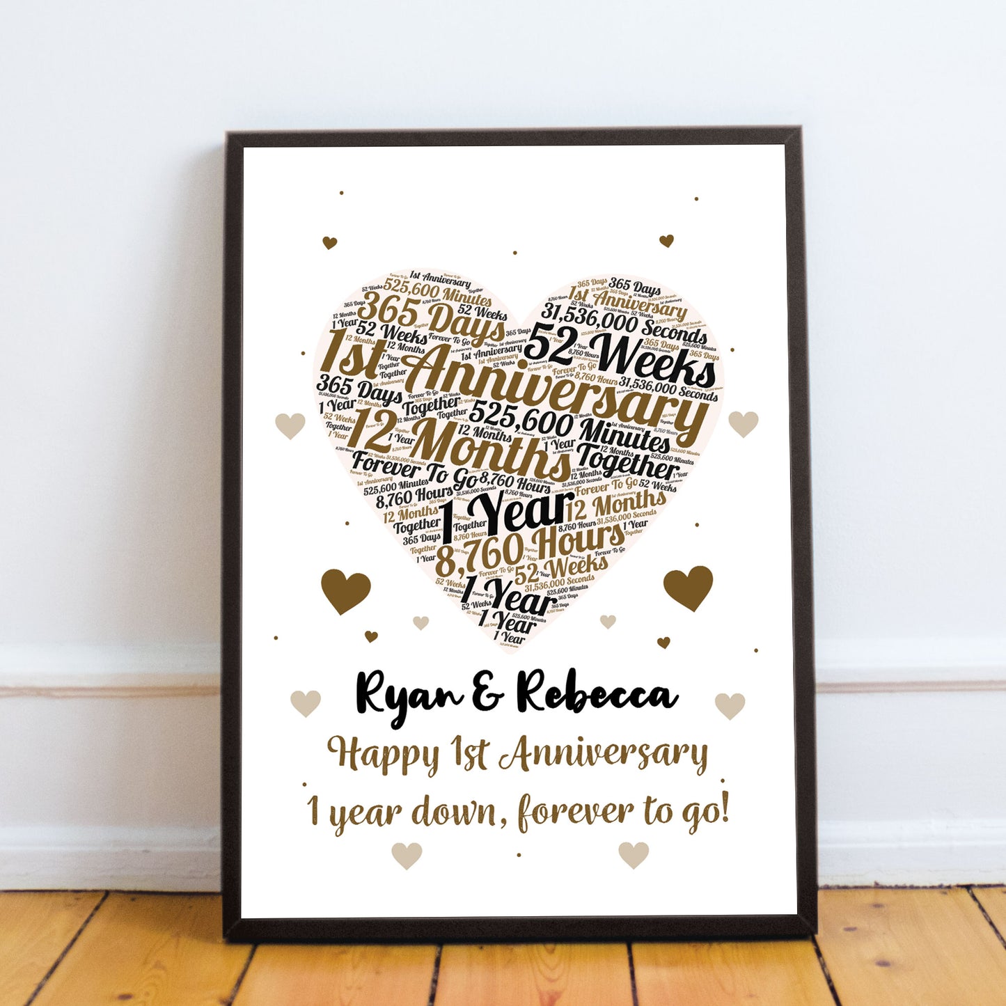 1st Anniversary Gift Wedding Anniversary Gift For Husband Wife