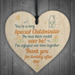 Special Childminder Shabby Chic Heart Babysitter Plaque Thankyou