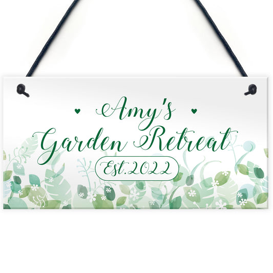 Personalised Garden Signs And Plaques GARDEN RETREAT Summerhouse