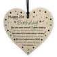 Funny 21st Birthday Gift For Daughter Son Wood Heart Card