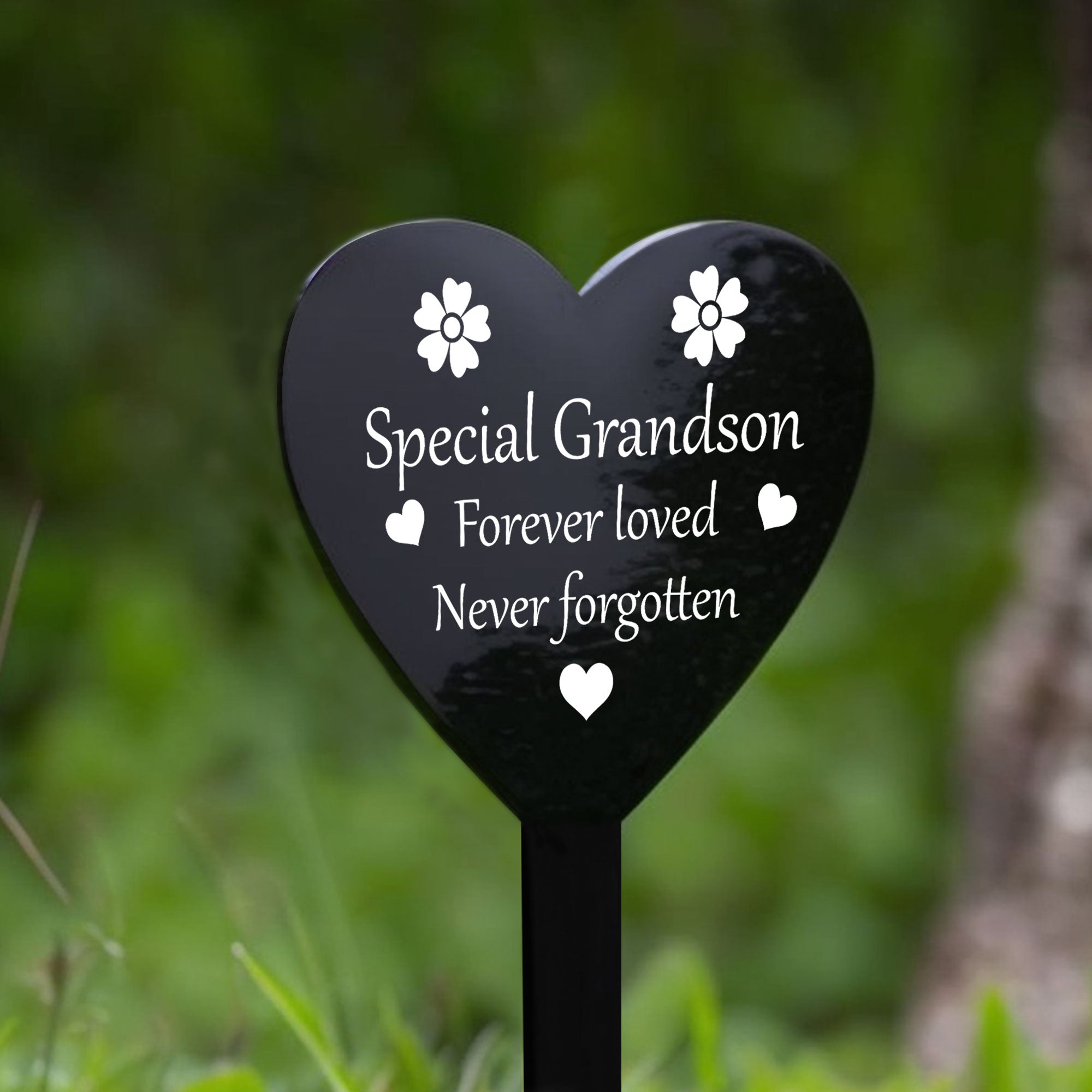 Special Grandson Grave Marker Graveside Memorial Decorations – Red ...