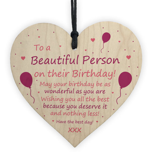 Novelty Birthday Card Wood Heart 1st 2nd 16th 18th 21st Birthday