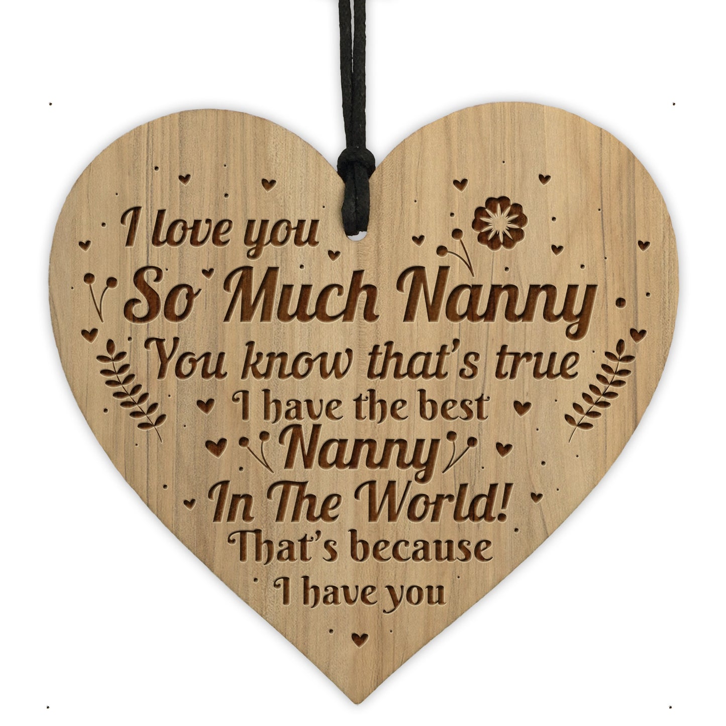 Nanny Birthday Christmas Gift Idea Engraved Heart Nanny Gifts