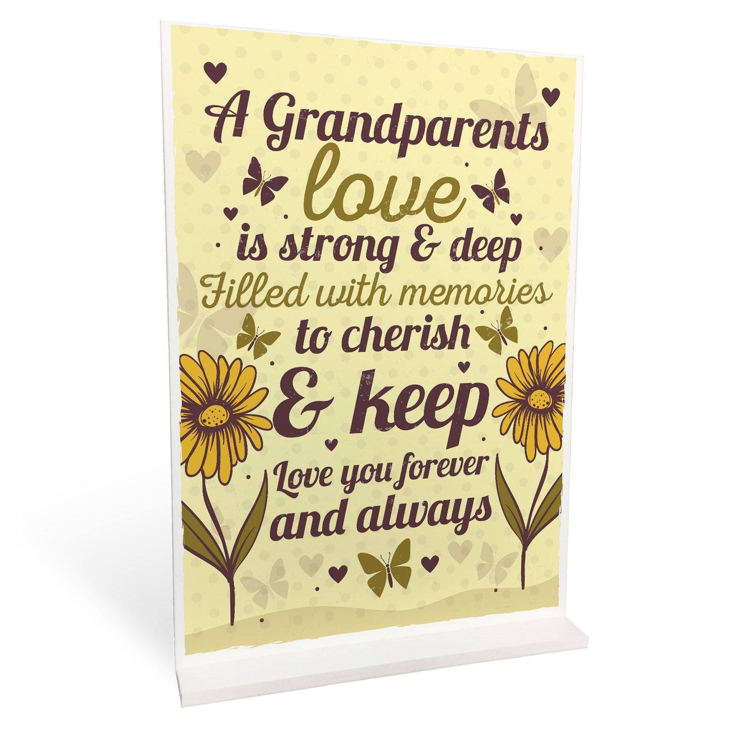 Grandparents Christmas Gifts Meaning Standing Plaque Grandma