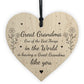 Mothers Day Gift For Great Grandma Wood Heart Thank You Birthday