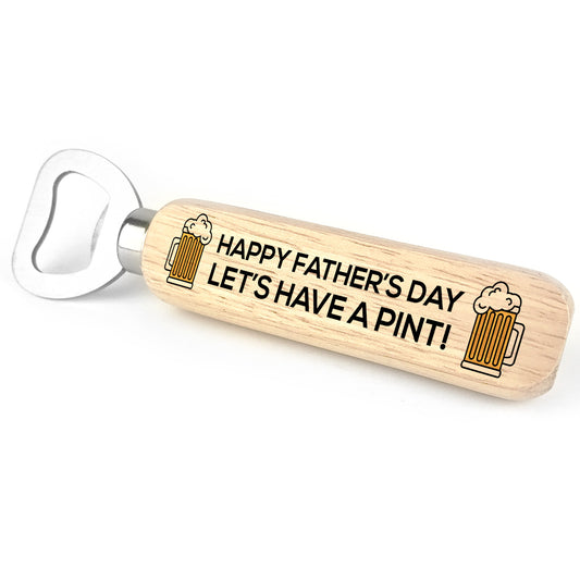 Funny Fathers Day Gift Wooden Bottle Opener Beer Gifts For Dad