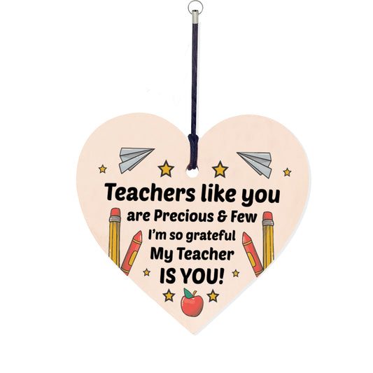 Teacher Thank You Wooden Keyring Appreciation Teacher Leaving