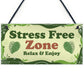 Stress Free Zone Relax And Enjoy Hot Tub Sign Garden Shed Sign