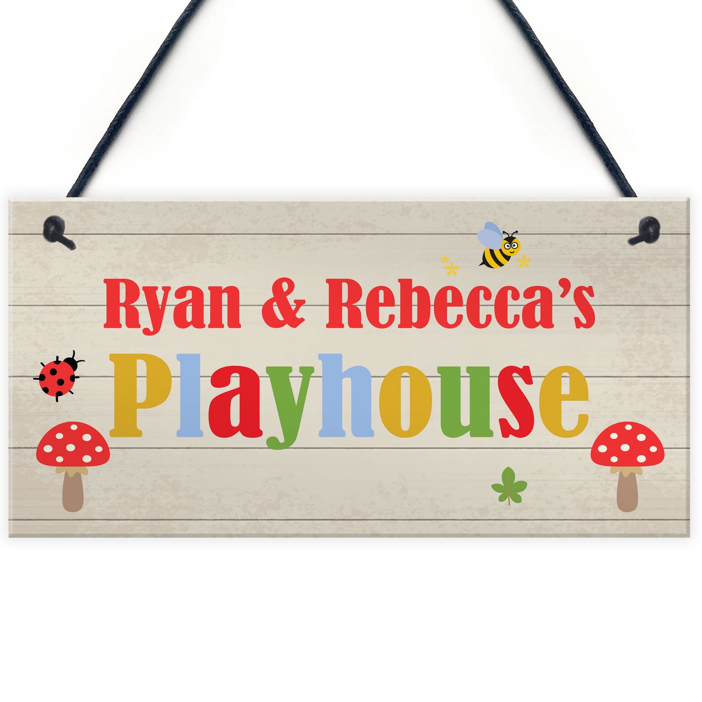 Playhouse Sign Personalised Den Playroom Door Sign ANY words