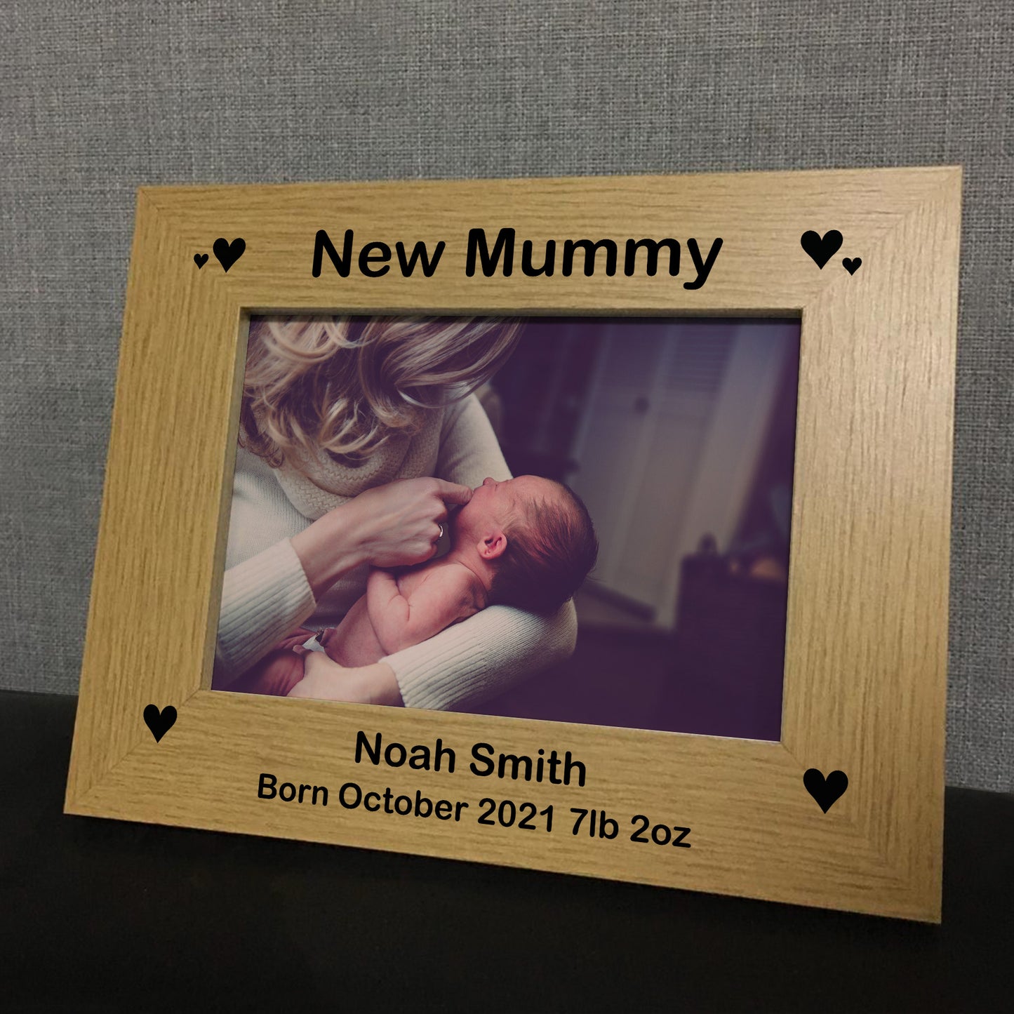 1st Mothers Day Gift For Mum Personalised Photo Frame New Baby