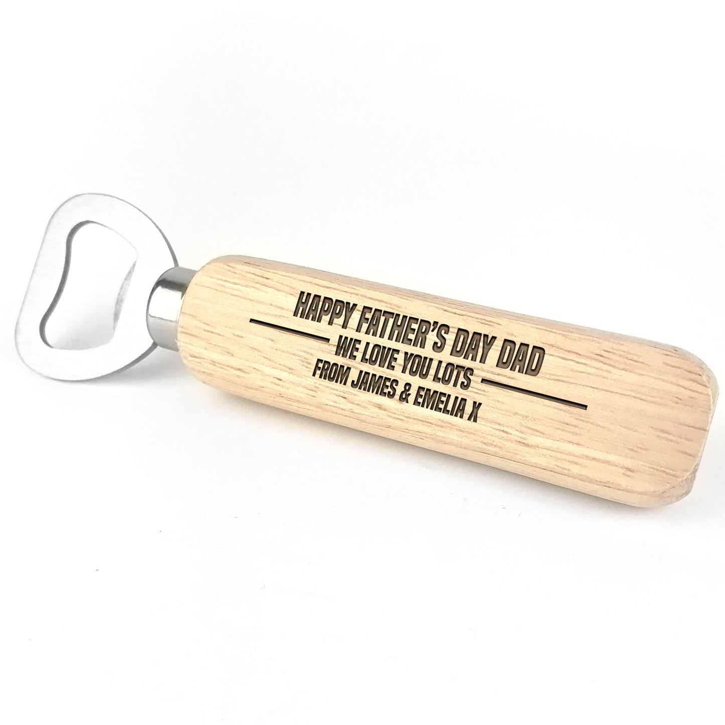 Fathers Day Gift For Dad Personalised Engraved Bottle Opener